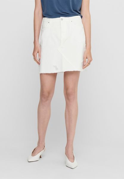 Women's Jacqueline de Yong Rosa life short destroy skirt - cloud dancer