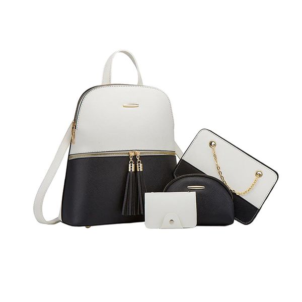 4 Piece Large Capacity Elegant Shoulder Ladies Handbag Set
