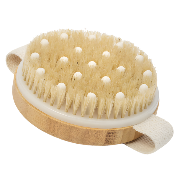 Bestby- Exfoliating Bamboo Dry Body Brush With Massage Nodes