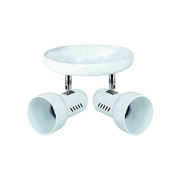 ACDC - White 60W E27 Spot Ceiling Lamp Max 2