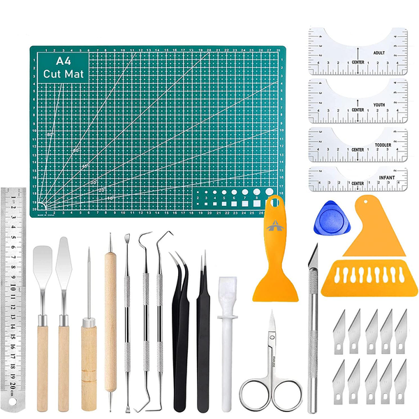 T Shirt Guide Ruler Precision Craft Tool Set Vinyl Weeding Tool Kit