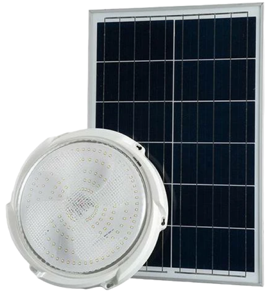 Yas- 40W Led Solar Indoor Ceiling Light &amp; Solar Panel