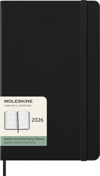 2026 12m Black Large Wkly Horizontal Hard
