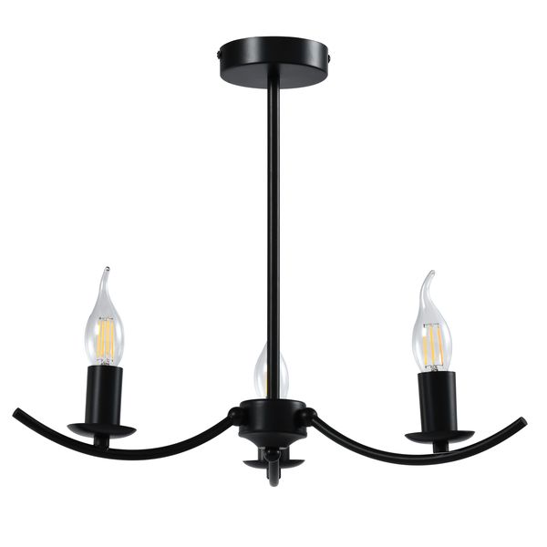 Chic 3-Light Metallic Hanging Chandelier - CH395 or CH396