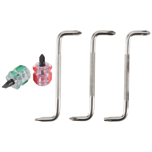 5 in 1 Offset Z Shaped Screwdrivers Magnetic Double Head Tool Set