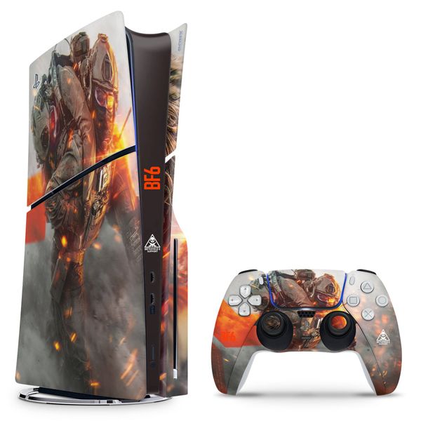 Decal Skin Compatible with PS5 Slim (Disc): Battlefield 6 Engineer (Decal Only)