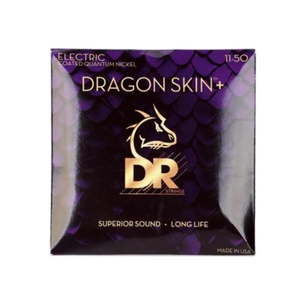 DR Strings Dragon Skin+ Quantum Nickel Electric Guitar Strings .011-.050