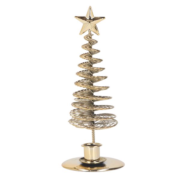 Metal Christmas Tree Tealight Candle Holder Ornament