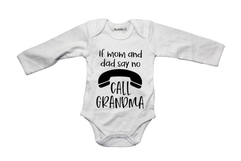 Call Grandma - Long Sleeve - Baby Grow