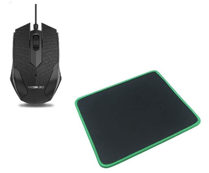 Yesplus YS-1306 Optical office mouse with mouse pad