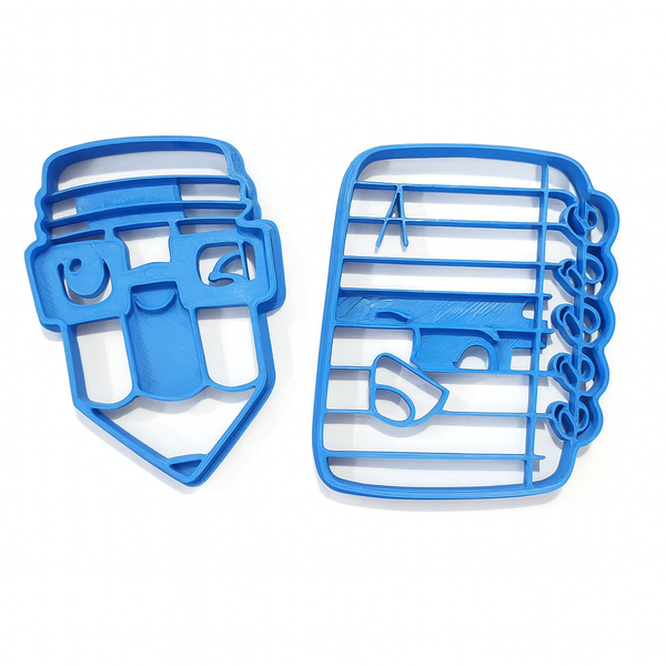 Pencil &amp; Notebook Cookie Cutter Set - Medium Fondant Cutters - 2 Piece