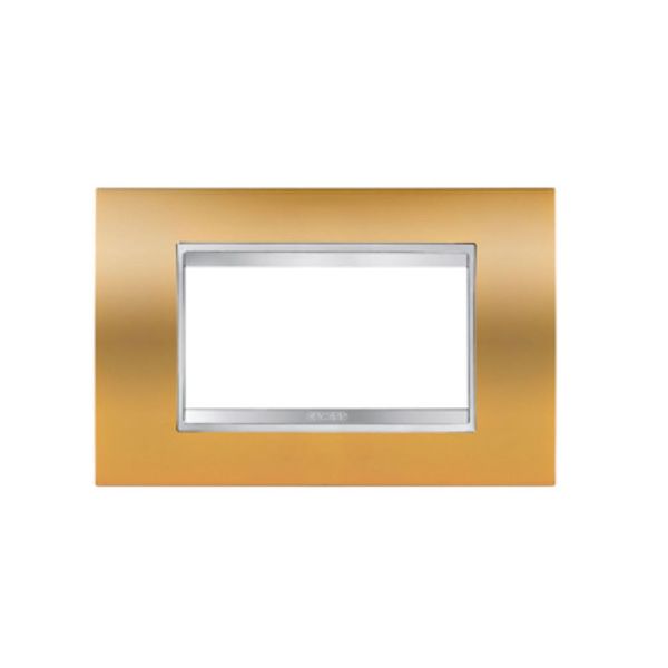 GEWISS - Gold Chorus Lux 4-Gang Cover Plate