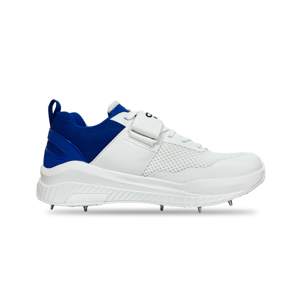 Champ Bowling Spikes Cricket Shoes W500 White/Blue