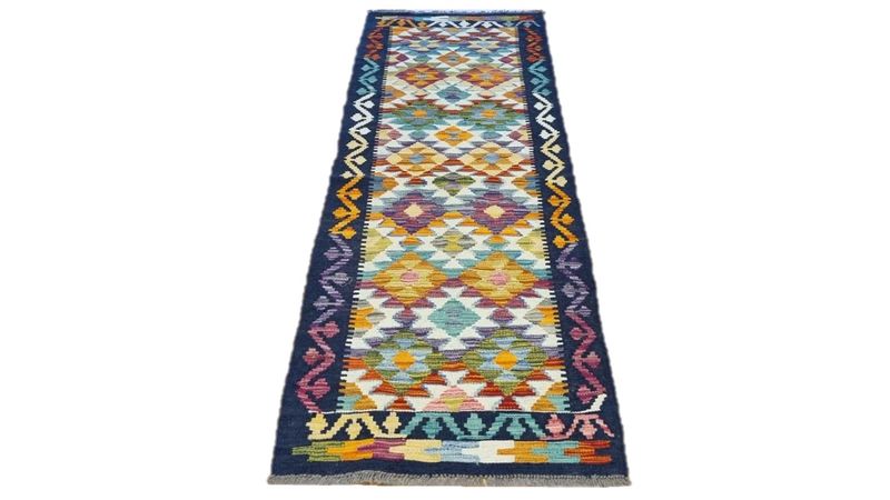 Stunning Afghan Chobi Kilim 196cm x 62cm Hand Made