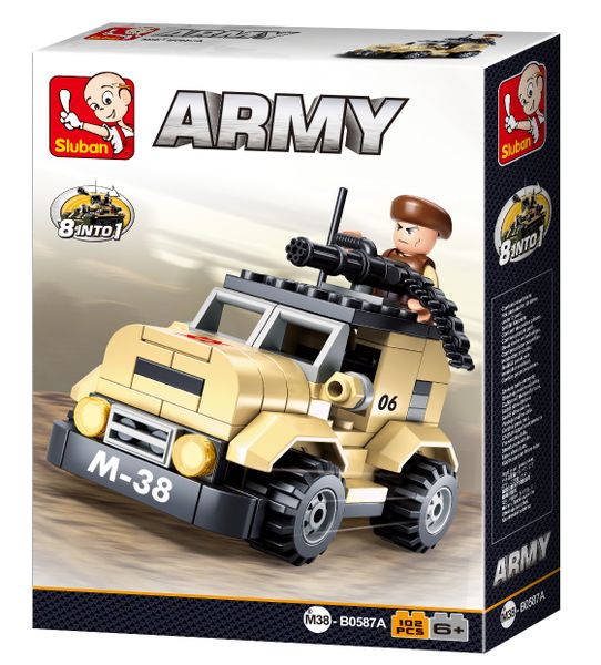 Sluban Army Patrol Car - 101 Piece
