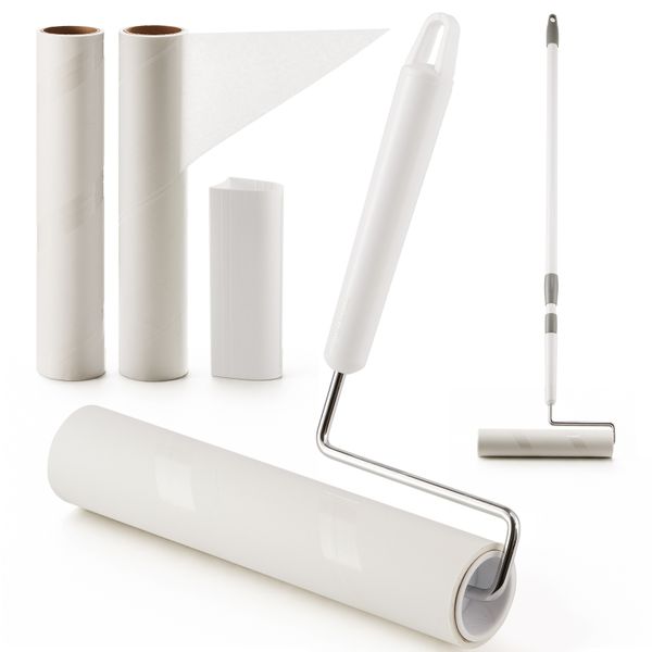 Chenshia 24cm Lint Roller &amp; 180 Sheet Refill 2-in-1 Handle Pet Hair Remover