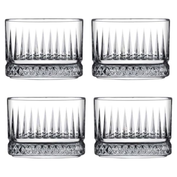 Bowl 4pc Set 235ml Cut-Glass - Elysia (80 mm x 80 mm)
