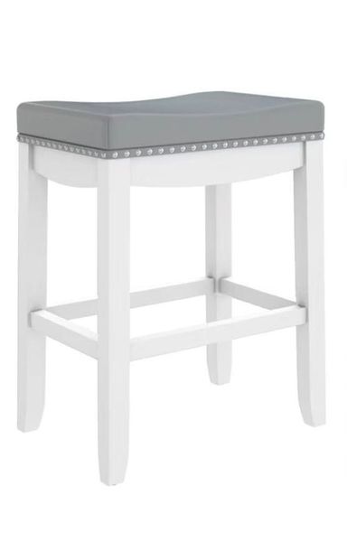 JOST 29" Grey &amp; White Stool