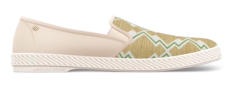 Rivieras Print Papyrus Slip On Gold