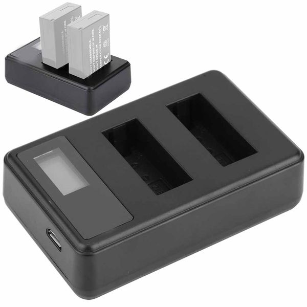 LP-E12 Dual Slot Charger with LCD