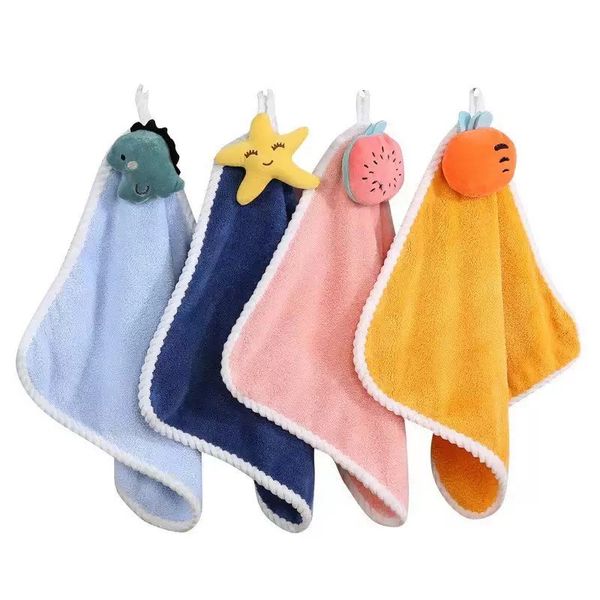 8-Piece Assorted Colours Coral Fleece Hand Towels
