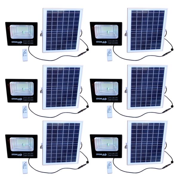 60w Solar Floodlight Pack of 6