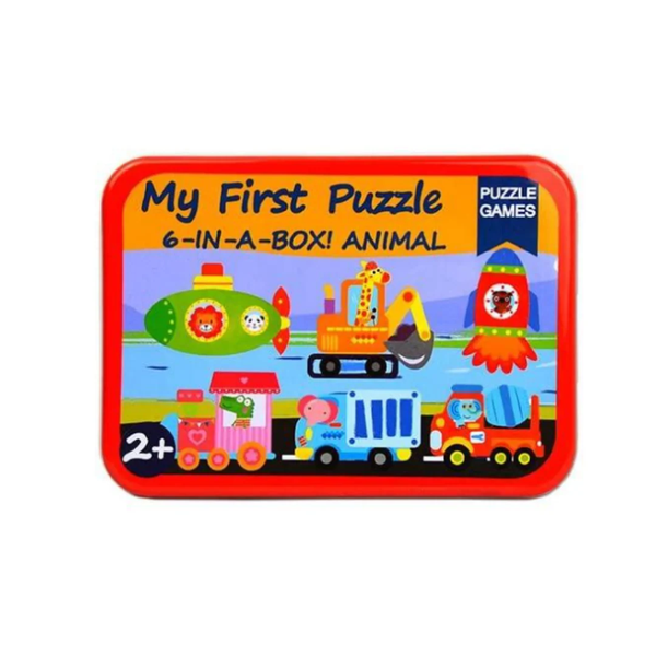 6-in-a-Box Educational Puzzle for Ages 3+ My First Puzzle 28 Pieces
