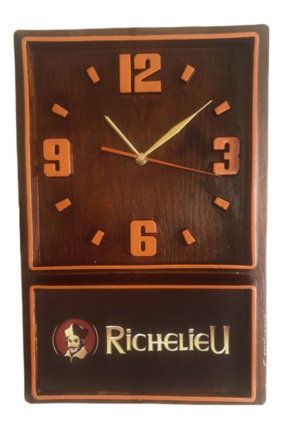 Retro Box Clock (Orange) Richelieu Brandy (66)