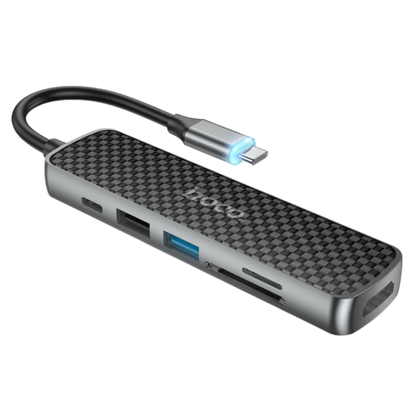 Hoco 6 in 1 Adapter HB24 Easy display