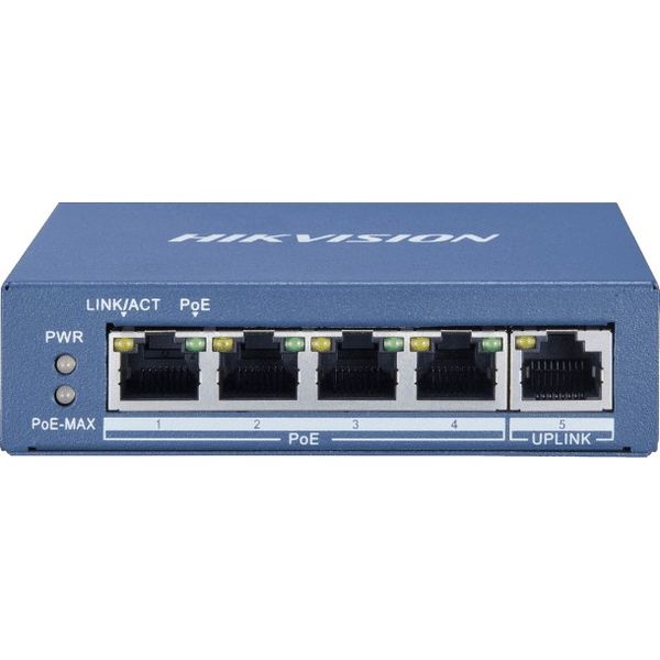 Hikvision 5-Port Gigabit Unmanaged Hi-PoE Switch - 60W PoE