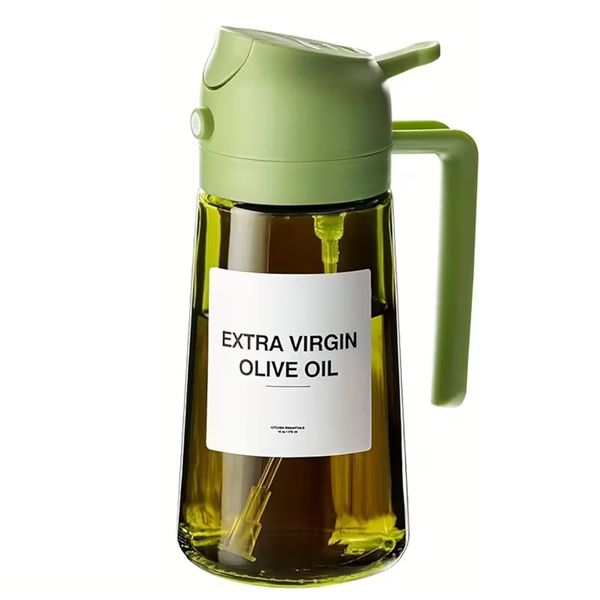 2 in 1 Olive Oil Dispenser and Sprayer Bottle Dual Function Oil Mister