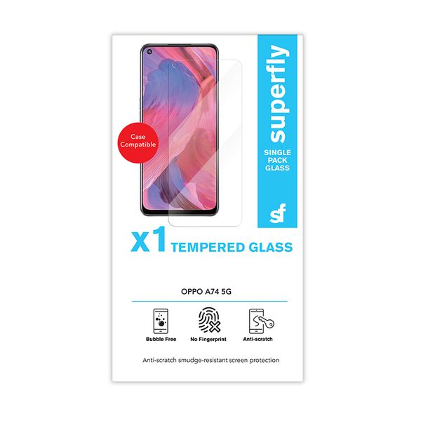 Superfly Tempered Glass Screen Protector for Oppo A74 5G
