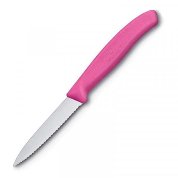 Victorinox Paring Knife Plain 8cm Pink