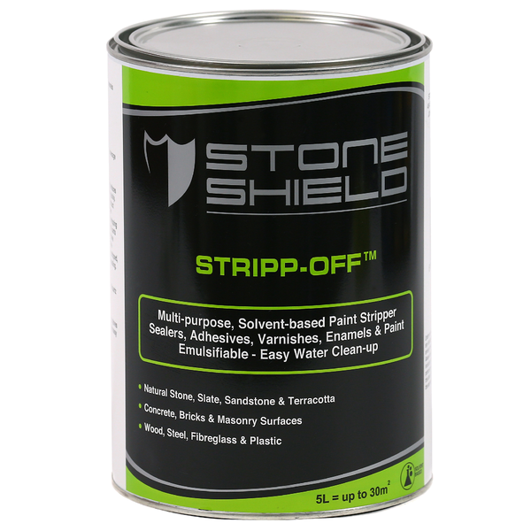 Stoneshield 5L Stripp-Off - Multi-surface, Solvent-based, Easy Water Clean-up