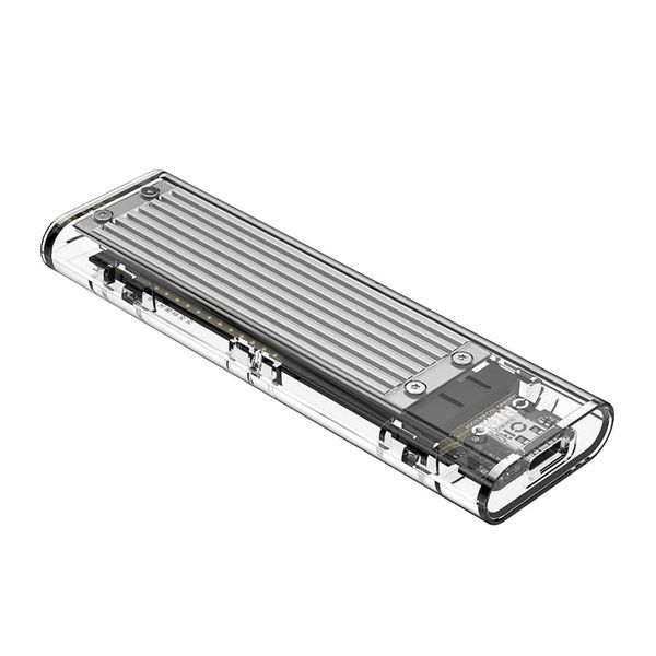 Orico M.2 NVME to USB3.1 Gen-2 Type-C Transparent SSD Enclosure - Silver