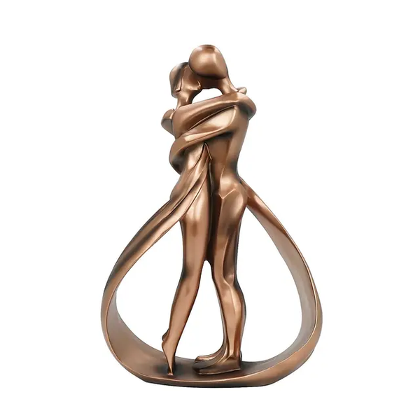Valentine's Day Wedding Anniversary Gift Hugging Kissing Couple Sculpture