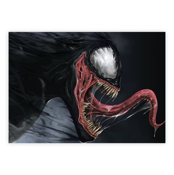 Venom Spiderman Animated Art - A1 Poster