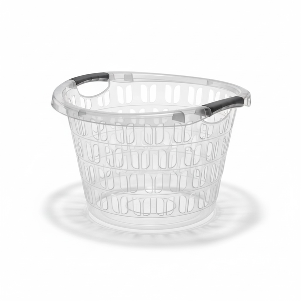 Laundry Basket 33lt Round Plastic