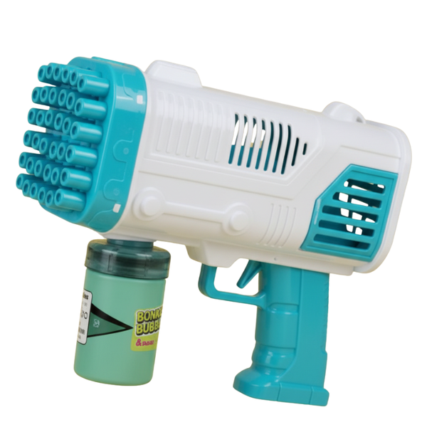 Battery Operated Bubble Gun - Blue, Fun Outdoor &amp; Indoor Toy for Kids