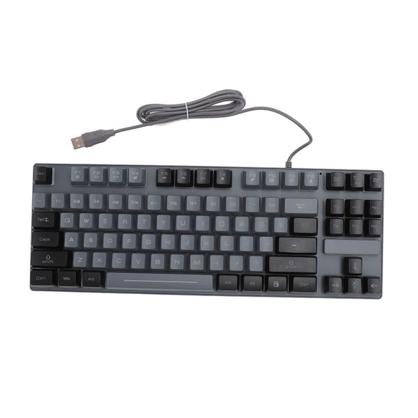 87 Key RGB Gaming Keyboard ABS Keycaps, Multimedia Control