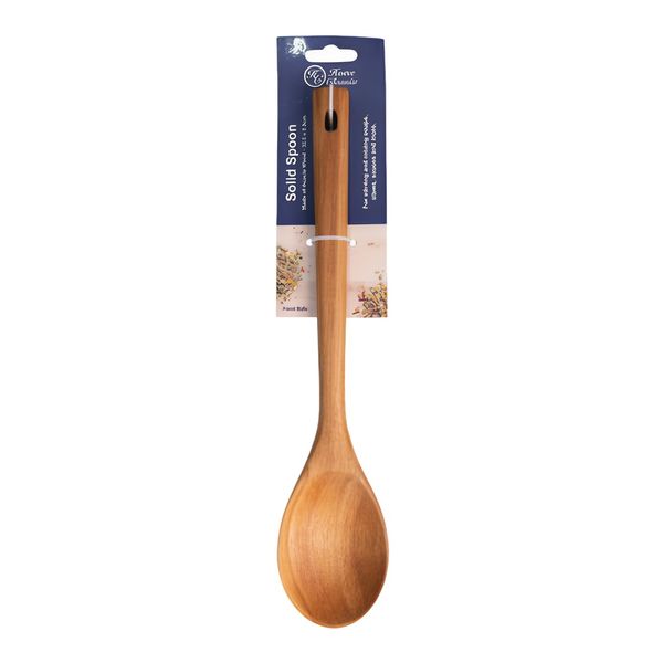 Home Classix Brown Wooden Solid Spoon - 325 mm x 98 mm