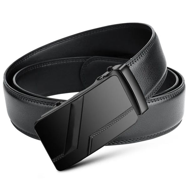 Fashionable Business Men Belt Authentic Luxury Brand Belt Metal Buckle Belt