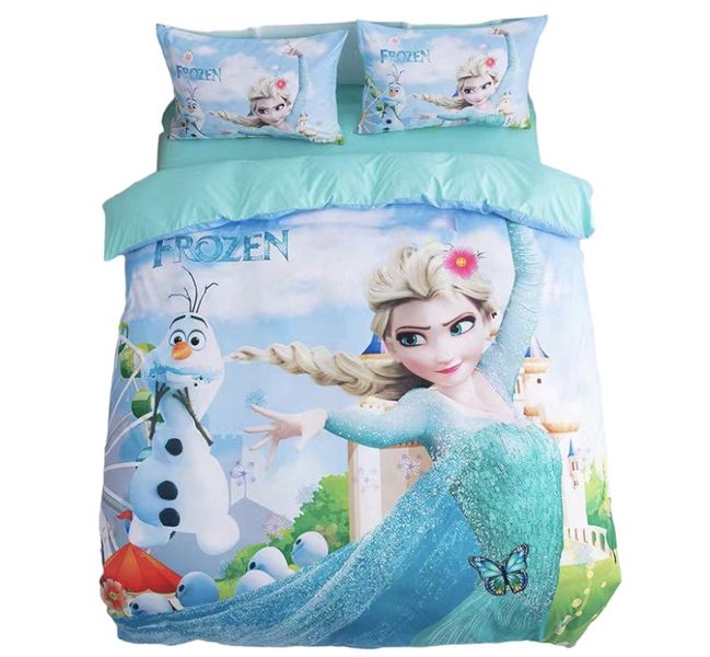 Frozen 3D Custom Print Queen Size Duvet Cover Set