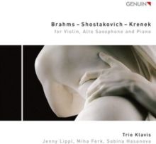 Brahms/Shostakovich/Krenek for Violin, Alto Saxophone and Piano (CD / Album)