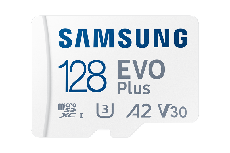 Samsung EVO Plus 128GB MicroSD Card and Adaptor