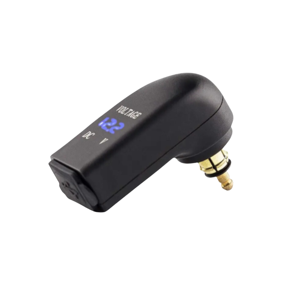 MC Hella DIN to Dual USB &amp; Voltmeter (12V)