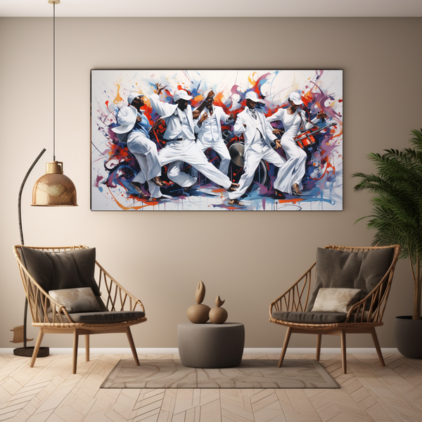 Canvas Wall Art - Street Graffiti Symphony - BK0186