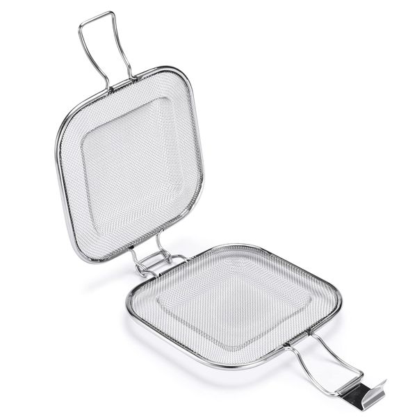 Sandwich Grill Net Roasting Baking Grill Stainless Steel Bread Roasting Net
