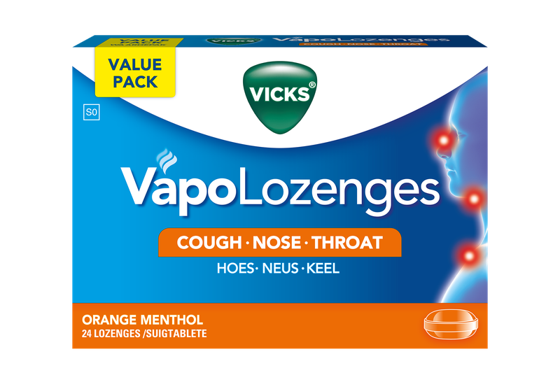 Vicks VapoLozenges Orange Menthol 24’s