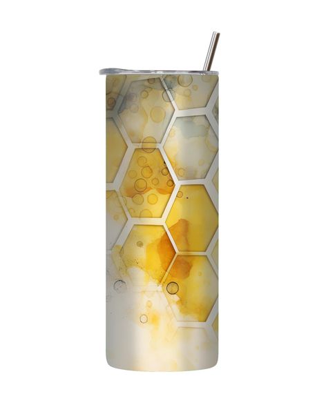 White 20 Oz Tumbler with Lid and Straw Trendy Pattern Graphic Present 227